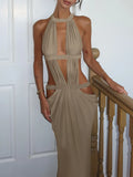 Sexy Backless Maxi Summer Dress Women Beach Vacation Birthday Dress Woman Elegant Cocktail Party Evening Long Dresses Vestidos