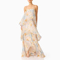 Solid Loose Spliced Printing Dresses for Women Square Collar Sleeveless French Romantic Dress Female Summer Fashion Style