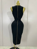 High Quality Luxury Birthday Dresses Elegance Sexy V-Neck Sleeveless Bodycon Bandage Dress Nightclub Party Women Evening Dress