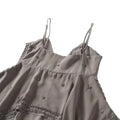 Sexy Sequined Women's Sling Top Irregular Hem Pleated V-neck Sleeveless Backless Vest 2026 Summer Lady Beach Chic Camisole