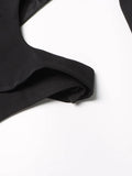 Solid Hollow Out Casual Irregular Blazers For Women Notched Collar Long Sleeve Spliced Button Temperament Blazer Female New
