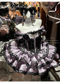 Olivegirl Sweet Lace Dress Lolita Purple Cute Girl Spring High-end Women Summer Birthday Party Elegant Princess Lolita Dresses