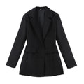 Lady Solid Waist Cinching Blazer Dress Fashion Full Sleeve Lapel V-neck Double Breasted Slim Vestidos 2026 Office Street Gown
