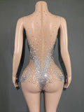 New Lady Slim Club Party Dresses Mesh Diamonds Spaghetti Strap Birthday Clothes Women Glitter Sling Party Dress
