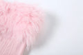 Christmas Furry Strapless Tops Women Patchwork Sexy Long Gloves Matching Birthday Luxury Classic Midnight Clubwear