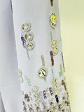 2026 New Arrivals Spring Fashion Heavy Industry Beaded Diamond Slim Midi Dress Women's Half Sleeve Female Vestidos