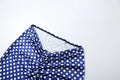 Hottie Polka Dot 2-Piece Set Women Halter Chest Wrapped Backless Top+Ruched Peach Hip Pants Stretch Skinny Clubwear