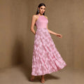 REAL PHOTO Pink Evening Dresses 2026 Luxury Woman  A Line Formal Flowers Prom Gowns Cocktail Special Occasion Gown Applique