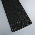 Sexy Strapless Sequin Mesh See Through Long Dress with Gloves Women Perspective Design Slim Dresses Evening Party Gowns