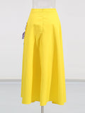Summer Splicing Flowers Two Piece Sets For Women Short Sleeve Tops High Waist A Line Skirt Slim Set Female Fashion New