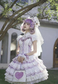 Olivegirl Lolita Dress Summer 2026 Rose JSK Embroidered Slimming Dress Lolita Lace Trim Birthday Party Cosplay