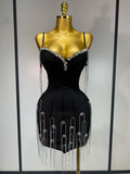 Sexy Backless Spaghetti Strap Bodycon Sleeveless Bandage Dress Elegant Prom Gown Club Evening Party Luxury Birthday Dresses