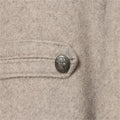 Women Double-Breasted Stand Collar Cropped Jacket Long-Sleeved Solid Zipper Metal Button Fashion Street Coat Autumn Winter