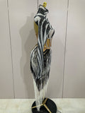 New Shiny Diamond Sequin Tassels Sexy Mesh Long Sleeved Two Piece Set Women Evening Birthday Party Nightclub Stage Costume