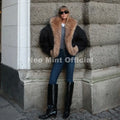 Cozy Girls Furry Shawl Collar Quilted Puffer Bomber Jacket Women Winter Hot Fashion Faux Fur Trim Parkas Coat Outerwear