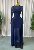 Women O-neck Long Sleeve Big Swing A-line Maxi Dress 2026 Evening Sexy Parties Education Vacation Long Dresses Vestidos
