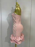 Women Luxury Diamonds Sleeveless Bodycon Bandage Mini Dress High Street Celebrate Evening Prom Club Elegant Birthday Party Dress