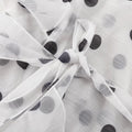French Polka Dot Design Blouses for Women Stand Collar Long Sleeve Spliced Ruffled Vintage Shirt Female Autumn New