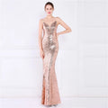Women Spaghetti Strap Party Maxi Dress Sexy V Neck Evening Green Sequin Dress Elegant Long Prom Dress Vestido Longo