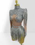 Luxury Hot Diamond Shiny Sequined Tassel Jumpsuit Fashion Party Stage Performance Dress Birthday Outfits Vestidos Fiesta De Lujo