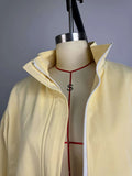 Retro Women Jackets Stand Collar Long Sleeve Basics Loose Jacket for Street Casual Outing Wear Fashion Autumn New
