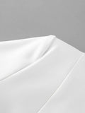 Elegant Asymmetric Women Jackets Stand Collar Long Sleeve Luxury Fit Jacket for Weekend Social Gathering Fashion
