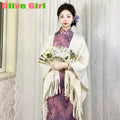 Olive Girl Romantic Qipao for Garden Wedding 2026 Fairycore Photoshoot Everyday Wear S-XXL XS-3XL Plus Size Romantic Garden Party Editorial Not Costume Qipao Cheongsam Chinese Dress Chinese Heritage Fashion Women