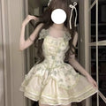Olive Girl Dramatic Lolita Dress for Ren Faire 2026 Fairycore Photoshoot Everyday Wear S-XL XS-3XL Plus Size Dramatic Silhouette Romantic Cottagecore Editorial Not Costume Lolita Dress Chinese Heritage Fashion Women