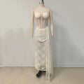 Elegant Strapless Lace Long Ribbon Wedding Dress Patchwork Vintage Floral Lace Bridal Gown Sheath Fitted Dresses