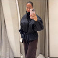 Upgraded Thick Wrap Front Tie Padded Jacket Kimono Style Collar Long Sleeve Loose Warm Daily Women Coat 2026 Winter Cotton Coats
