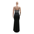 Rhinestones Spaghetti Strap Mesh Sequin Prom Maxi Dress Sexy Evening Long Split Side Party Luxury Wedding Guests Dress