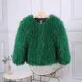 Fashion Luxury Cropped Faux Fur Coat Women's Winter 2025 Ins Hot Fluffy Short Faux Fur Jacket Street Style Warm Outwear