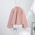 Casual Loose Coats Pants Set Women Full Sleeve Lapel Zippers Solid Coat Long Straight Pleated Pant Sets 2026 Autumn Lady Suit