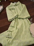 Olive Girl Purple Romantic Qipao for Garden Wedding 2026 Fairycore Photoshoot Everyday Wear S-XXL XS-3XL Plus Size Romantic Garden Party Editorial Not Costume Qipao Cheongsam Chinese Dress Chinese Heritage Fashion Women