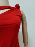 Solid Slimming Spliced Appliques Dresses for Women Slash Neck Long Sleeve High Waist Sexy Dress Female New