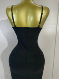 Elegant Sprkly Diamonds Sexy Halter  Sleeveless Maxi Long Bodycon Bandage Dress Women Luxury Birthday Eveing Party Club Dress
