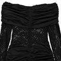 Lace Off-Shoulder Mermaid Maxi Dresses Luxury Woman Wedding Evening Dress Celebrities Outfits Night Clubwear New Year Robes