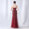 Sexy Elegant Long Wedding Party Dresses for Women 2025 Luxury Mesh Bridesmaid Evening Dresses Woman Sequin Summer Dress