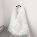 00s Cool Y2k Street Girls Hot Fluffy Furry Shoulder Bag Women Luxury Brand Fashion Faux Fur Hobos Big Tote Bag Harajuku Handbags