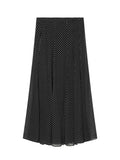 Solid Spliced Print Two Piece Set Female Turtleneck Long Sleeve Top French Commute Women's Skirt Sets Fashion New