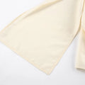 French Elegant Solid Blouse for Women Irregular Neck Patchwork Ribbon Long Sleeve Minimalist Shirt Female Spring