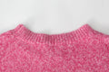 Women's Pink Lace-up Backless Knitted Sweater Long Sleeve Pullover Knitwears Loose Pullovers Top White Jumpers Autumn Clothing