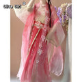 Olive Girl Red Embroidered Hanfu Dress for Ren Faire 2026 Garden Wedding Fairycore Photoshoot S-L XS-3XL Plus Size Embroidered Flowing Sleeve Romantic Cottagecore Editorial Not Costume Ren Faire Dress Chinese Heritage Fashion Women