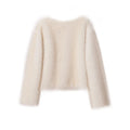 Iconic Street Fashion Week Luxury Brand Gardient Cropped Faux Fur Coat Women Winter 2026 Hot Cool Girls Fluffy Short Fur Jacket