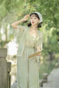 Olive Girl White Hanfu Dress 2026 S-L XS-3XL Plus Size Hanfu Chinese Dress Traditional Chinese Clothing Chinese Heritage Fashion Women