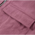 Women's Dusty Pink Corduroy Jacket Fashion Faux Leather Collar Long Sleeve Zipper Cropped Coat Lady 2026 Spring Chic Streetwear
