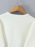 Two Piece Set For Women O Neck Lantern Sleeve Patchwork Buttons Tunic Cardigan Mid Waist Shorts Casual Suit Female