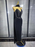 3 Colors Women Sexy Strapless Shining Crystal Bodycon Long Bandage Dress Evening Party Celebrate Elegant Cocktail Outfit