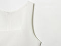 Elegant Waist-Cinching Sleeveless Short Dress Women's Round-Neck Short Cape Birthday Dress Female Banquet Party Dress New