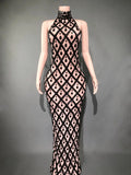 Festival Shiny Rhinestones Party Dress Birthday Luxury Costume Fancy Brilliant Dancer Wedding Impressive Evening Dress